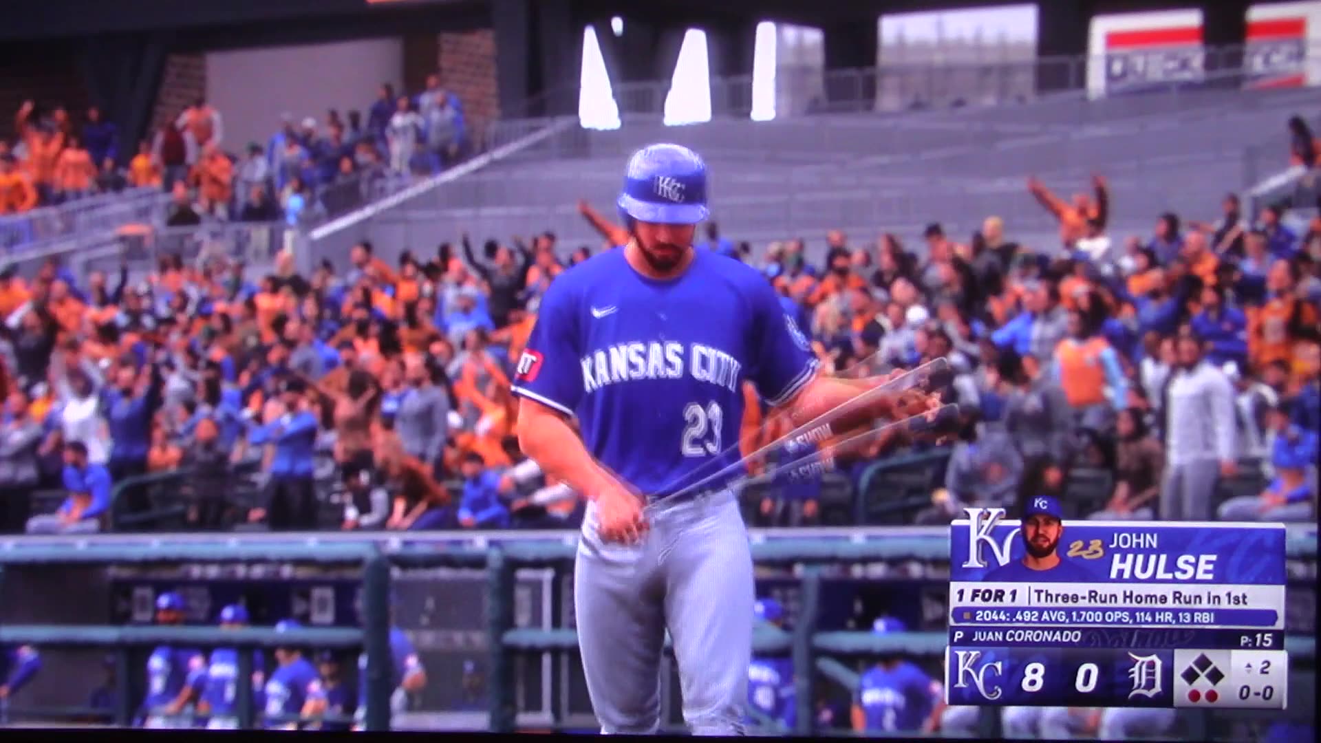 MLB The Show: Kansas City Royals vs Detroit Tigers (S20 G1)