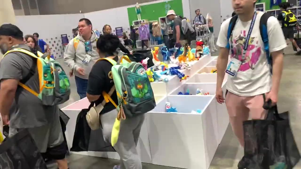 Walking around in the Pokemon Center at the 2025 Pokemon North American International Championships