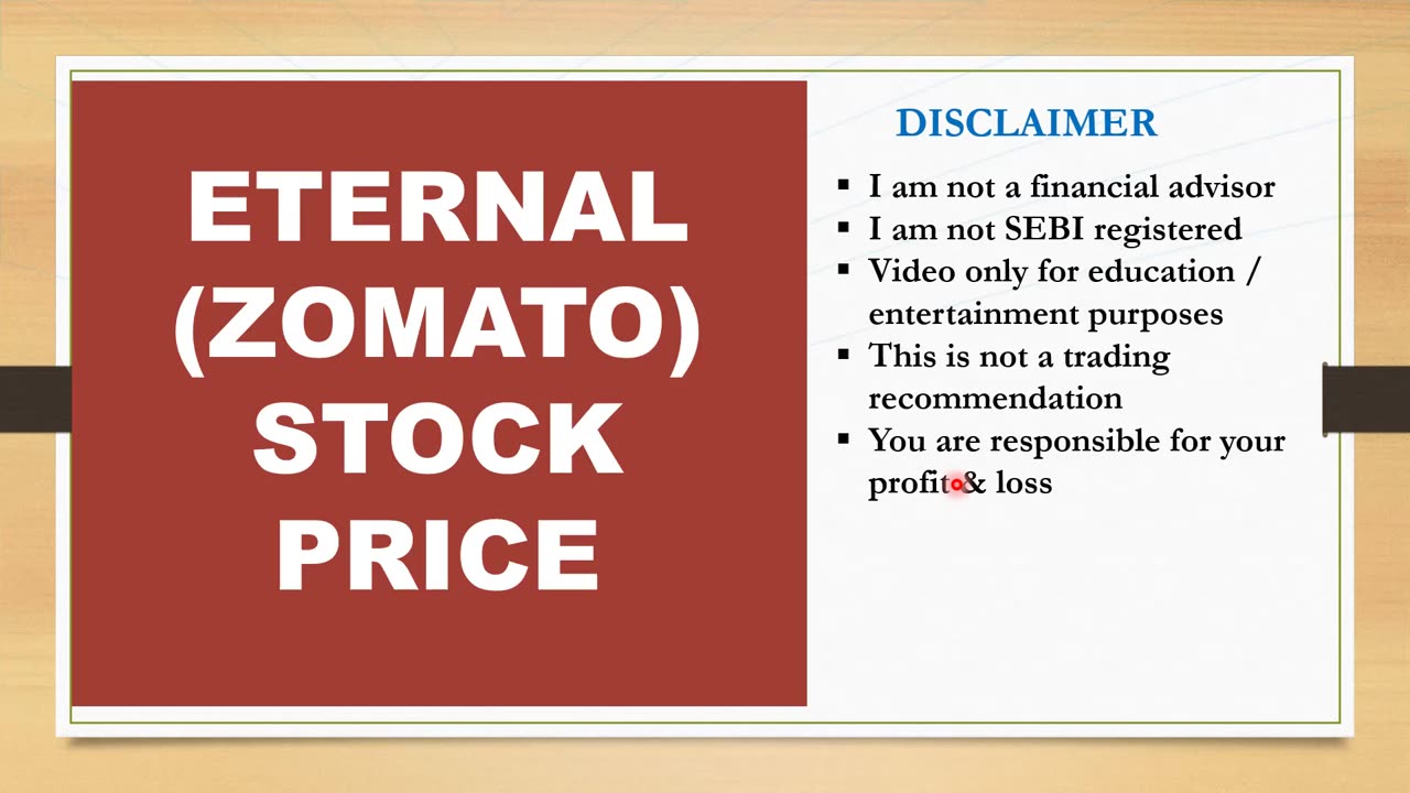 Eternal ( Zomato ) stock price - Time to book profit ?