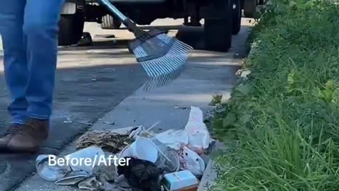 challenge every neighborhood in L.A. to clean their sidewalk this week. No excuses.