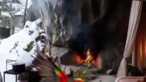 Cave mountains resort.