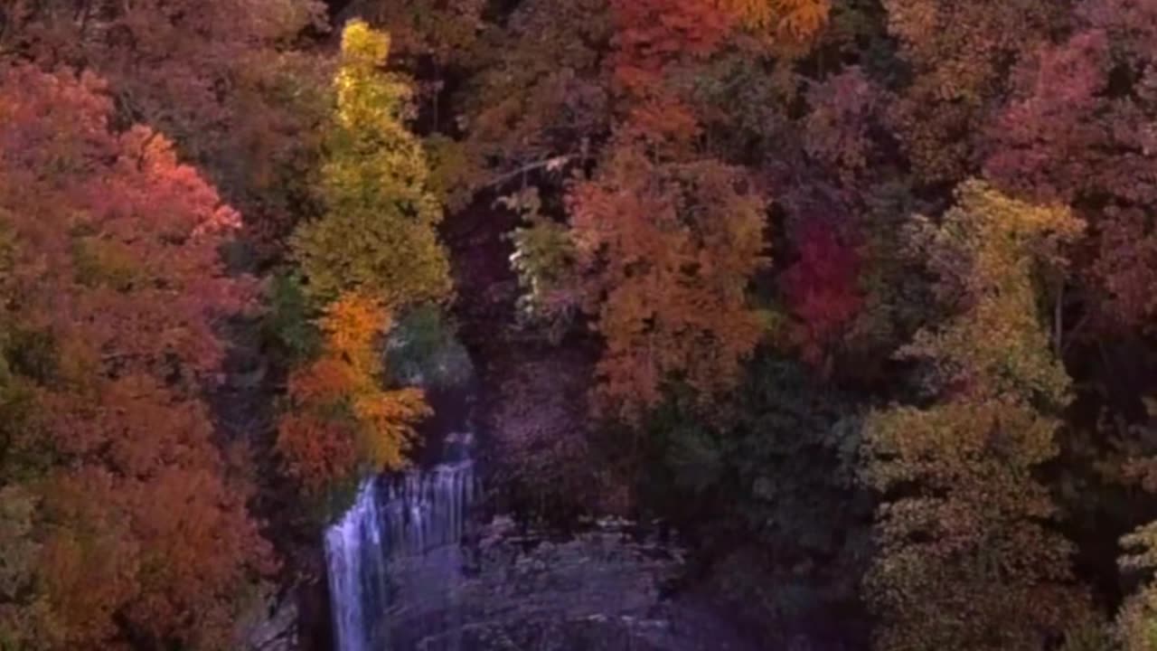 Misty Veil Falls Serenity in Motion