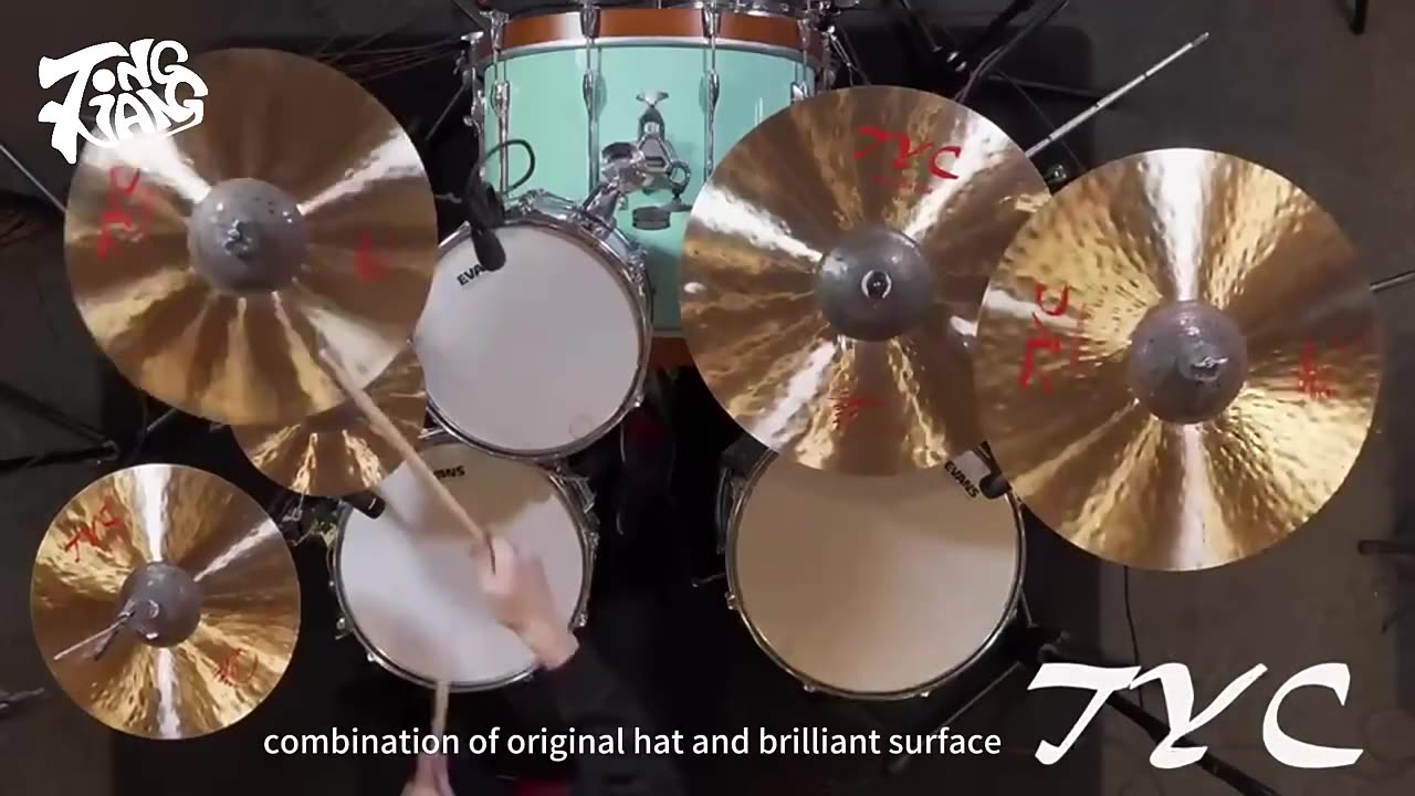 TONGXIANG TYZ HANDHAMMERED CYMBAL 16 INCH CRASH