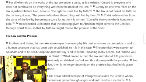 Weekly Word EP. 37 GALATIANS 3 “FAITH OR WORKS OF THE LAW” Do you put Following the Law over Faith!?