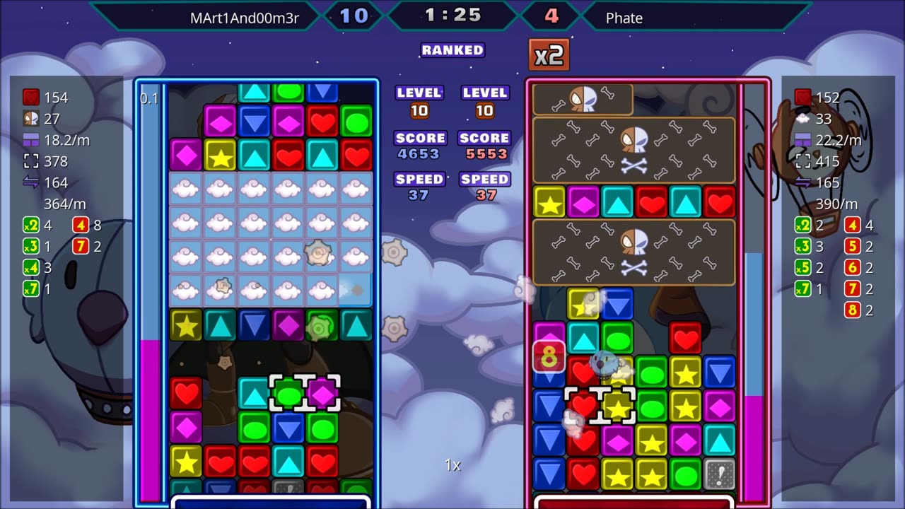 Panel Attack 2-Player (7-19-2025): MArt1And00m3r vs Phate