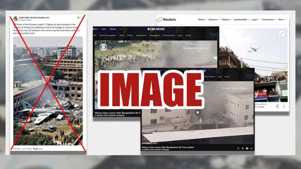 Fact Check: Viral Image Is NOT Authentic Photo Of Chinese-Made F-7 Fighter Jet Crash Site