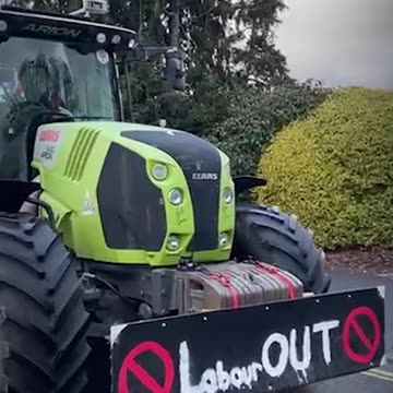 Farmers from across southern England on route to Southampton Docks today in the run up to the Budget