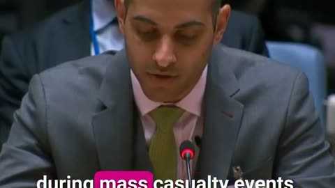 Dr. Feroze Sidhwa, a surgeon who volunteered in Gaza, at the UN Security Council,