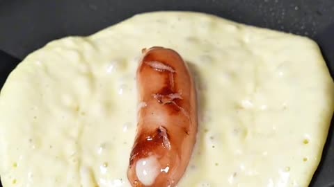 Making a simple Pancake hotdog