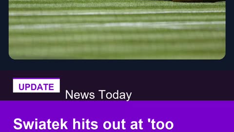 Swiatek hits out at 'too intense' schedule for top tennis stars