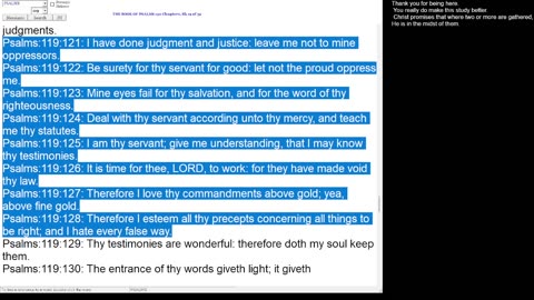 Psalm 119:121-128