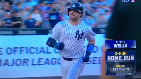Yankees C #28 Austin Wells HR(10)⚾️343ft.
