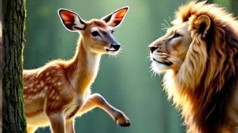 चालाक हिरण और भूखा शेर #story #storytime #trending #tranding #viral #viralshorts