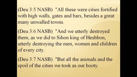 Deuteronomy 2 & 3 – Og, the king of Bashan’s bed was 13’ (long) x 6’ (wide). 2023