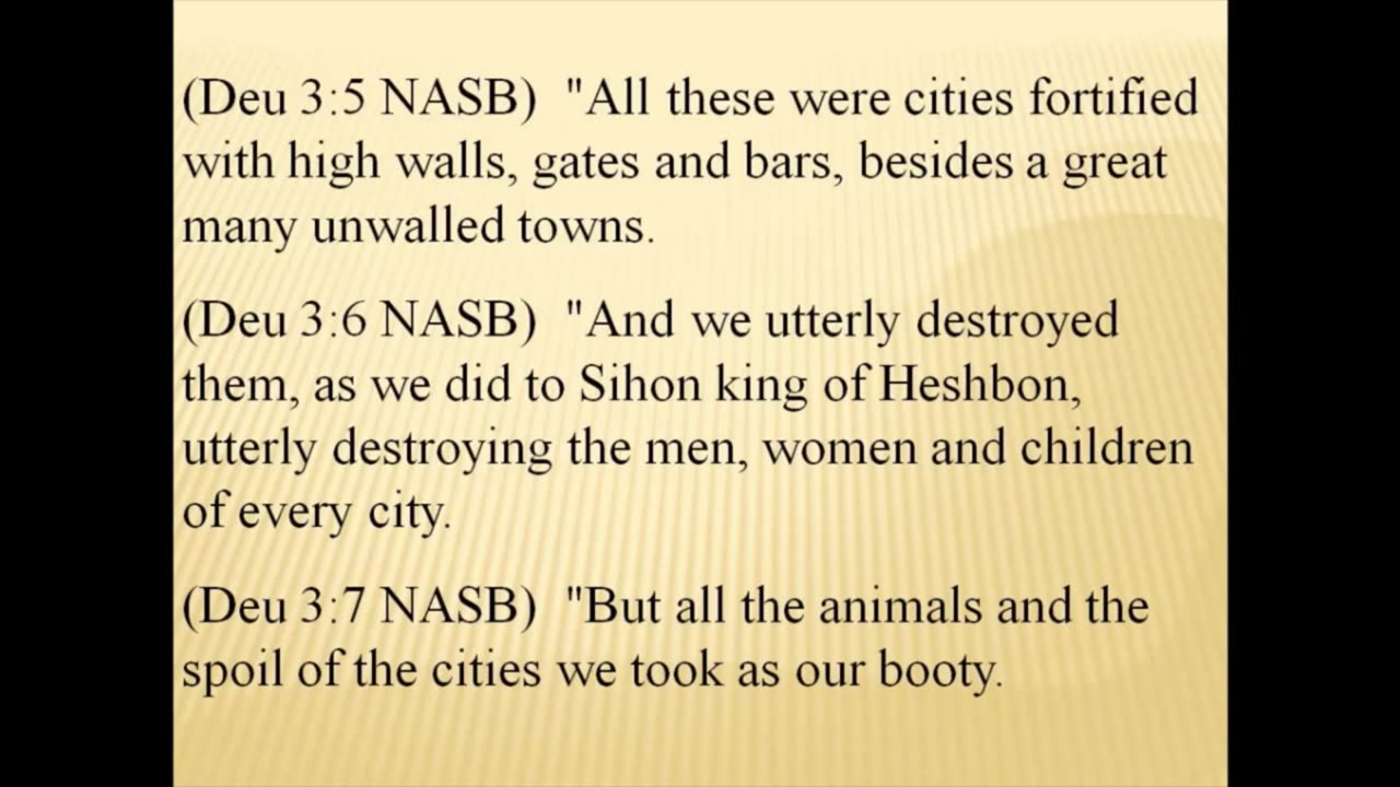 Deuteronomy 2 & 3 – Og, the king of Bashan’s bed was 13’ (long) x 6’ (wide). 2023