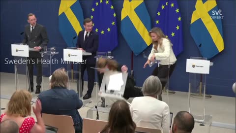 Sweden's health minister suddenly collapses!