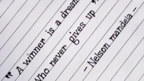 Nelson Mandela's motivational words