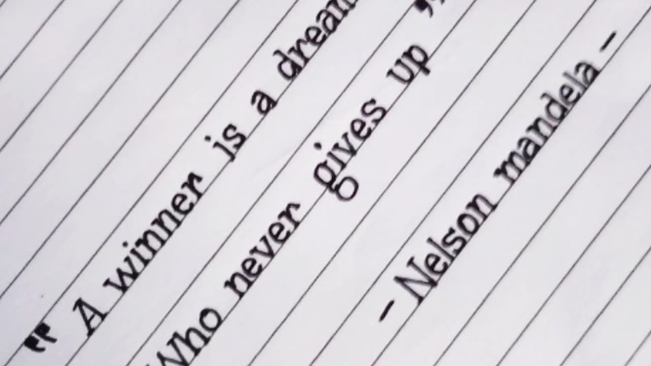 Nelson Mandela's motivational words