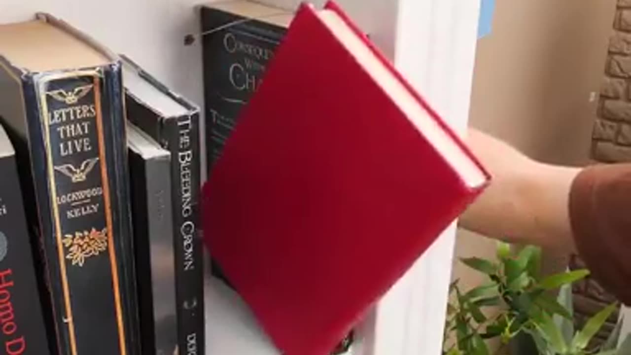 A really cool way to make a door to a secret room.