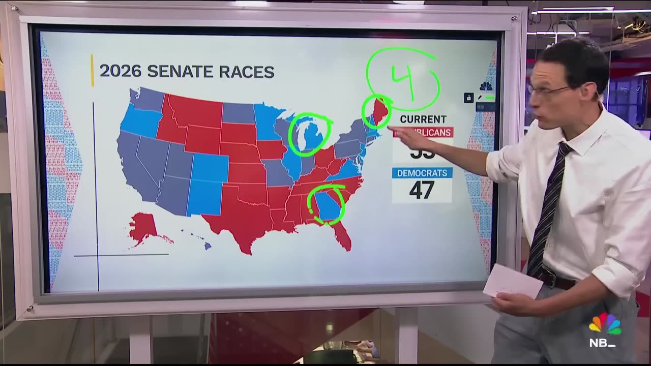 Steve Kornacki: The 2026 midterm elections will present Republicans with significant challenges.