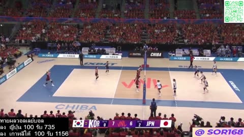 Live วอลเลย์บอล ญี ปุ น VS เกาหลีใต้ วันที 10 กรกฎาคม 2568 เวลา 17:15 นาที ทายผล @SOR168
