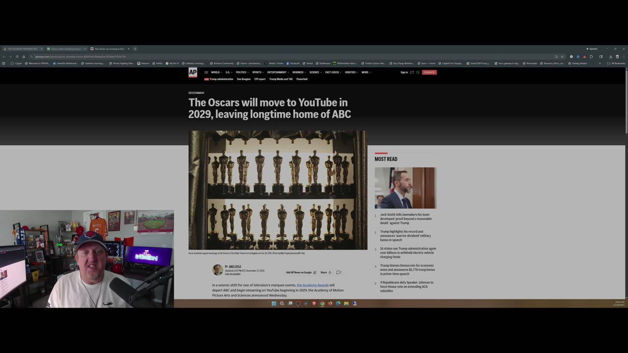 Oscars to Stream FREE on YouTube in 2029 — Hollywood Just Got Algorithm’d