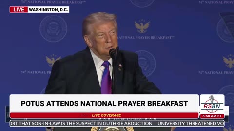 WATCH: President Trump Speaks on Helping Religion More than Any Other President - 02/05/26