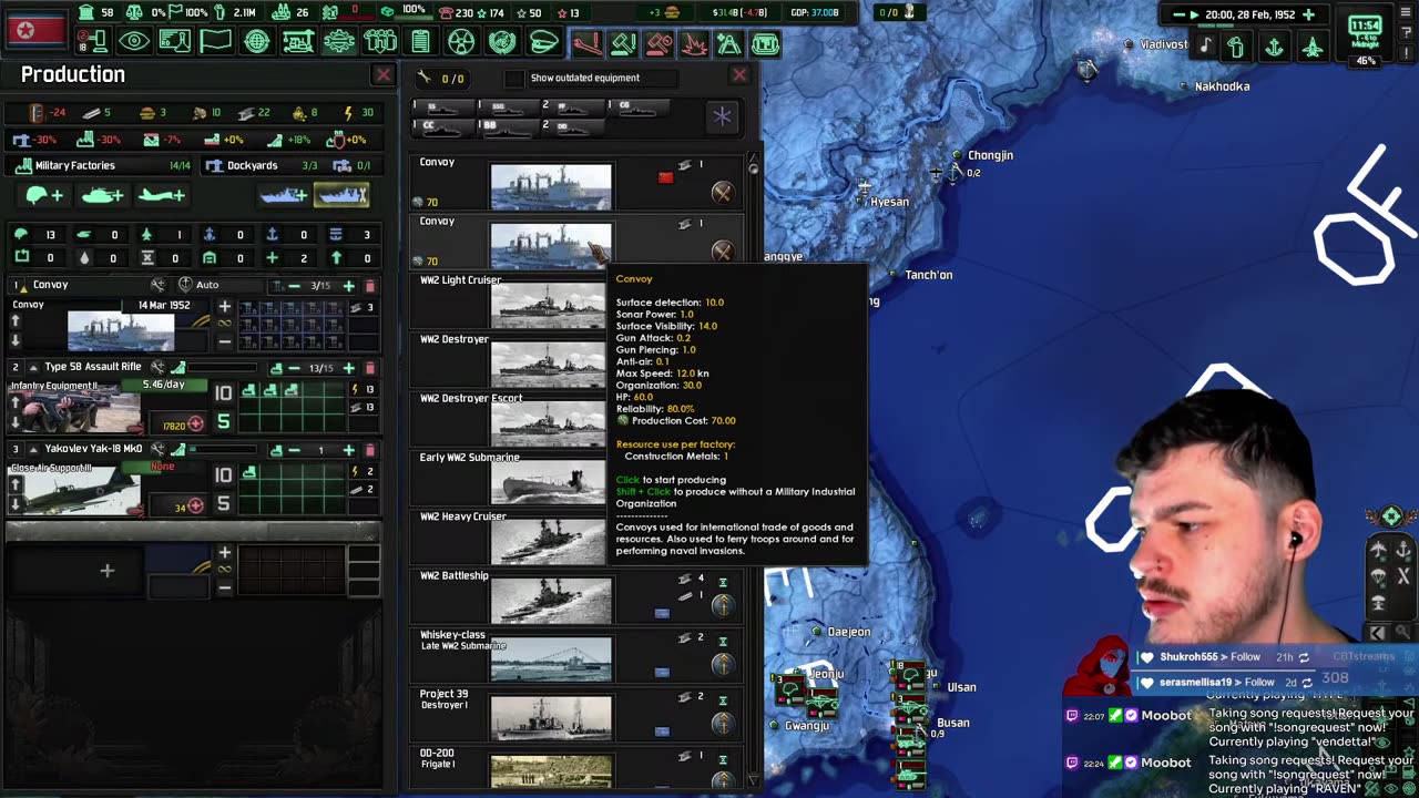 [VOD] ⚔️ HOI4 ⚔️ Red Storm: America vs. DPRK, USSR & China 🌏 South Korea Invades! #2