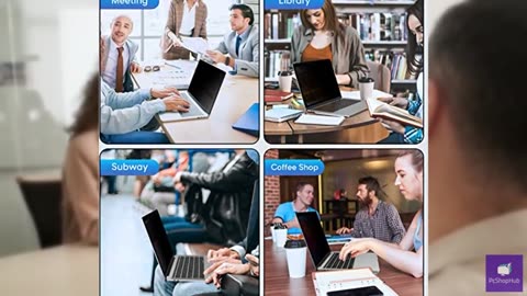 Laptop Privacy Screen 15.6 Inch, Removable 16:9 Aspect Privacy Filter Screen Pro