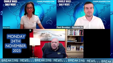 DAILY NEWS WITH CHARLIE WARD, PAUL BROOKER & DREW DEMI MONDAY 24TH NOVEMBER 2025