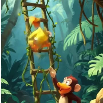 🦆 **Trapped in the Jungle: Duckling’s Clever Escape!** 🌿✨