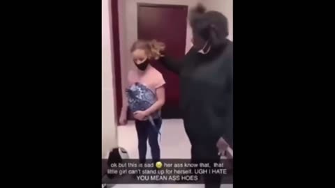 Little white girl Bullied by Black teacher