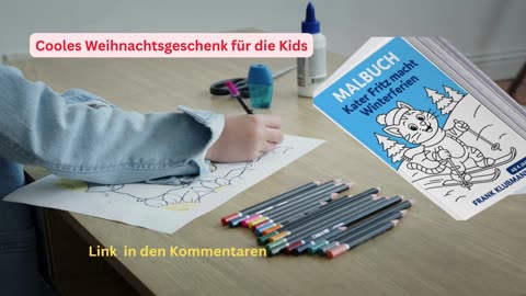 Kater Fritz macht Winterferien – Malbuch für Kinder ab 4 Jahren