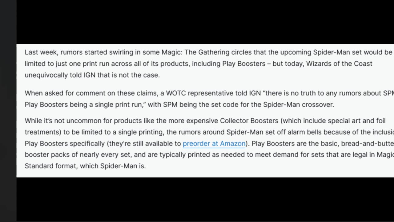 Spider man IS getting a reprint and not its not to much product?