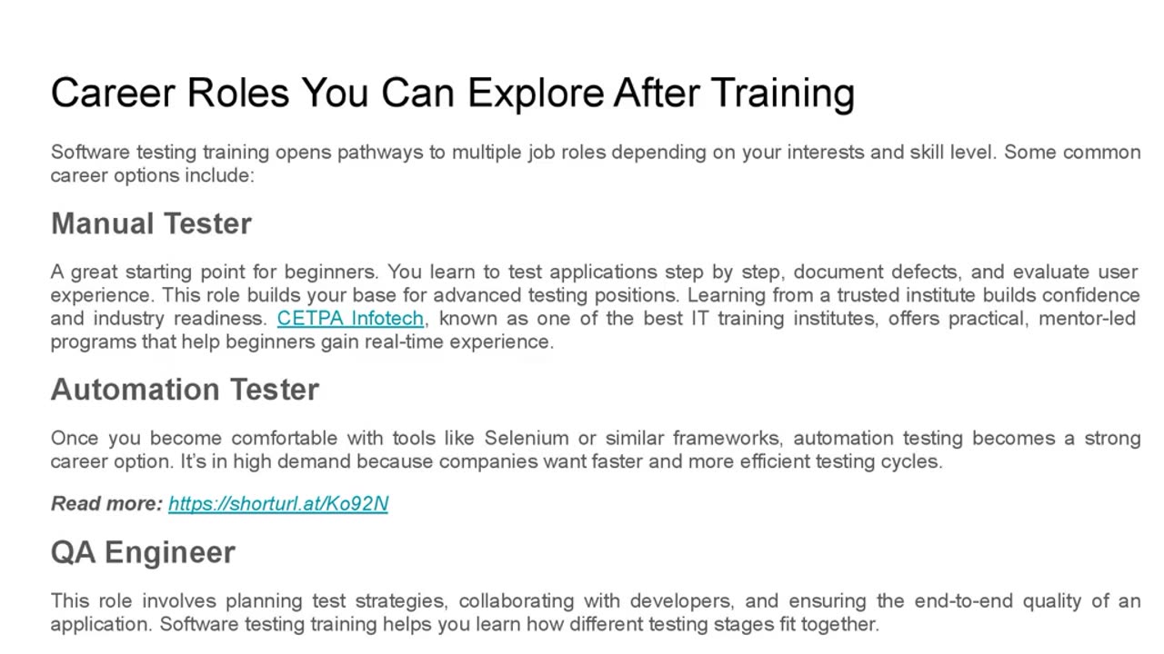 How Software Testing Training Opens Doors to QA Career Roles