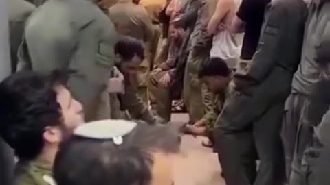 Even Israeli soldiers and officers rush to shelters