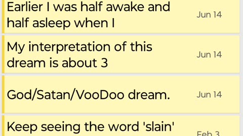 Screen Recording of Message I Wrote in Note App