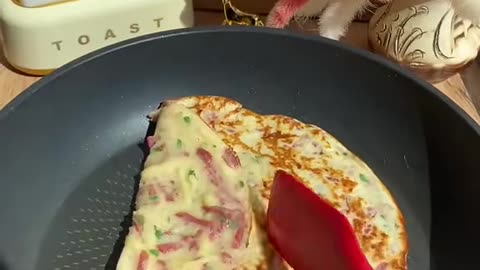 Shredded beef pancake