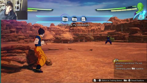 Dragon Ball Sparking Zero Battle Training Mode Basic Maneuvers (Move, Steps, Short Dash, And Fly)