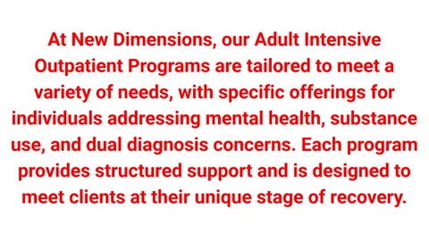 New Dimensions Day Treatment Centers - Intensive Outpatient Program in The Woodlands, TX