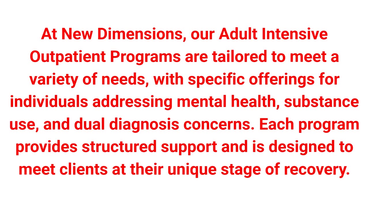 New Dimensions Day Treatment Centers - Intensive Outpatient Program in The Woodlands, TX