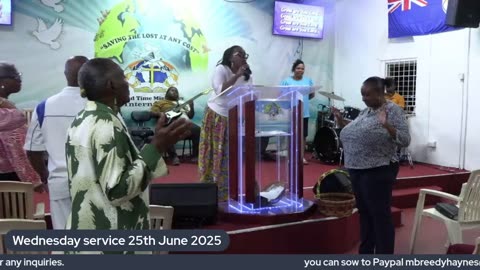 Wednesday service 25th June 2025