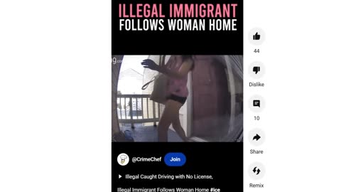 Migrant Follows Young Woman And Tries to Enter Her Appartment