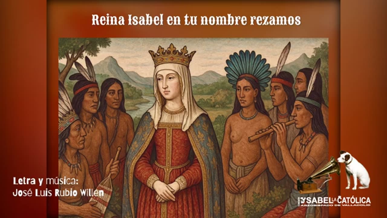 Reina Isabel en tu nombre rezamos. (Himno del Congreso Internacional de Bogotá)