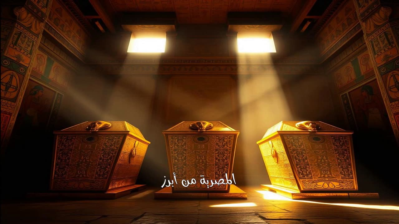 كنوز معبد الأقصر: توابيت ذهبية ومعجزة فرعونية! ✨ #مصر #اكتشافات_فرعونية #الاقصر