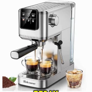 Barista-Quality Coffee at Home! RELEXNOW 20-Bar Espresso Machine Review (Hot & Iced)