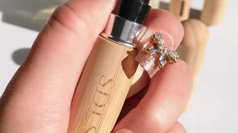 Bamboo Shell Refillable Perfume Atomizer