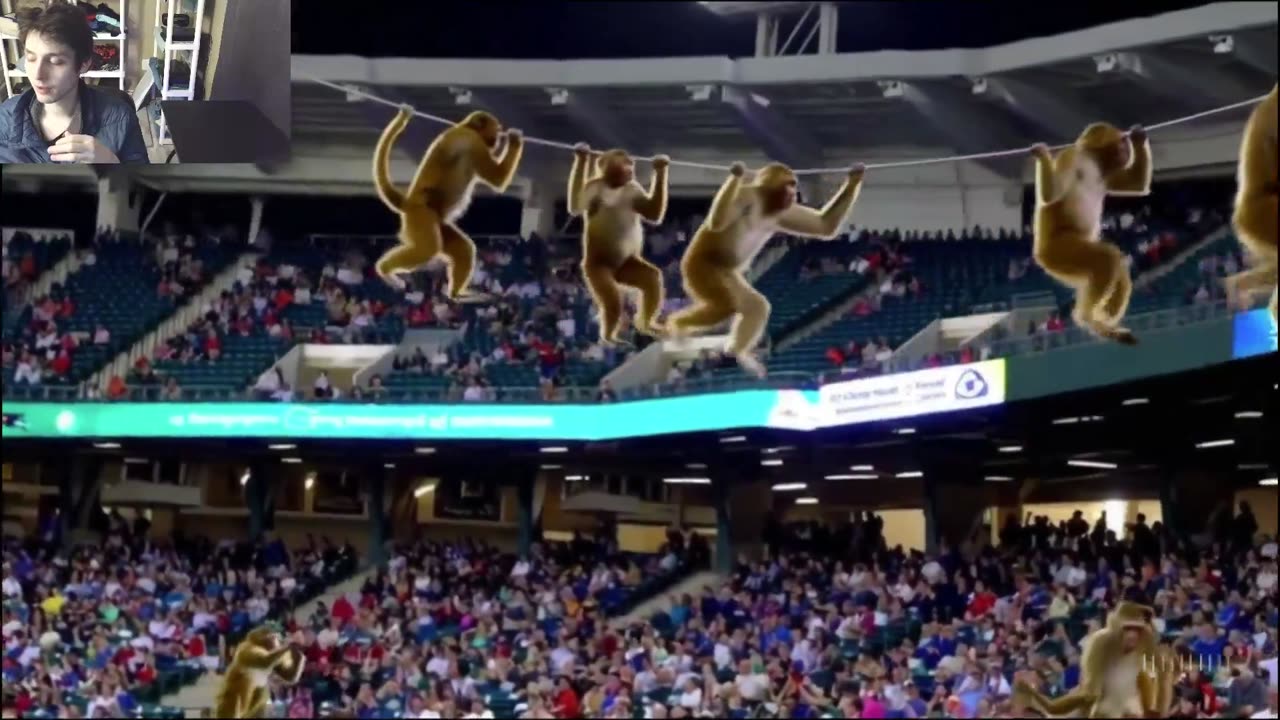Outtake #1,069 Of Over 10 Monkeys Roam Around A Baseball Stadium Fake Funny Parody Video