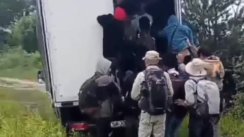 This is how undocumented Islamic criminals invade Europe.