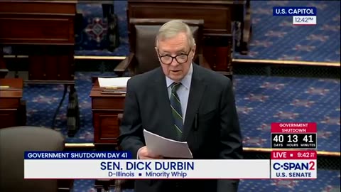 Sen Dick Durbin about the compromise to open the Government